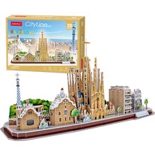 3D Puzzle CUB/MC256H City Line - Barcelona - Ispanya