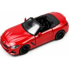 1:34 Bmw Z4 Çek Bırak Metal Model Araba, Açılabilir Kapılı Spor Araç KT5419D, Kırmızı
