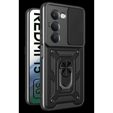 Urfakent Xiaomi Redmi 15 4g Uyumlu Pars Lens Yüzüklü Silikon - Siyah
