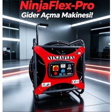 Kanal Makina Ninjaflex Pro Profesyonel Gider Açma Makinesi 20 Metre Otomatik Tamburlu 1400 Watt
