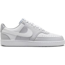 Nike Hm 9862 Nike Court Vision Low Sneaker Açık Gri Kadın Spor Ayakkabı