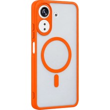 Svoria Store   Redmi 13C Loji Magsafe Kapak - Turuncu