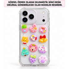 Tutu Tasarım 3D Sevimli Figürlü Dekoratif Sticker Seti – Renkli Karakter, Tatlı, Hayvan ve Harf Modelleri