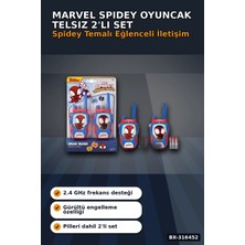 Eco Lounge Marvel ve Spin Oyuncak Telsiz 2'li Set 100 Metre Menzilli 2.4 Ghz Çocuk Iletişim Oyuncağı BX-316452
