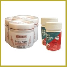 Bezos Three Brand Vücut Kremi 100 ml Arnavut Kremi3 Adet + Rus Merhemi 50 ml 2 Adet Bcks