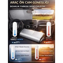 Xml Bayiciniz Tr Araç Ön Cam Güneşliği Katlanabilir Uv Işınlarını Yansıtan Metalize Yalıtım