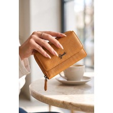 Grande 2754 Siyah Detay  Deri Kadın Cüzdan Kartlık Clutch