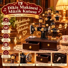 Ebuu Concept Nostaljik Dikiş Makinesi Müzik Kutusu