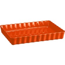 Emile Henry Tart-Börek Fırın Kabı Dikdörtgen 33 x 24 cm Turuncu/toscane