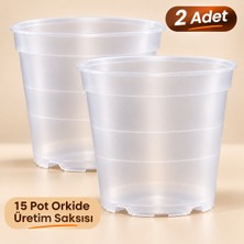 Plant Home Power Mix 15 Pot Orkide Üretim Saksısı - 2 Adet