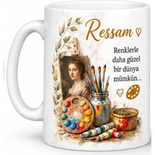 Bsb Ressam Temalı Porselen Kupa Bardak Mug 318