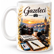 Bsb Gazeteci Temalı Porselen Kupa Bardak Mug 325