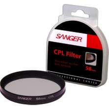 Sanger 58MM Cpl Polarize Filtre