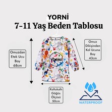 Jungle Çocuk Aktivite Önlüğü Uzun Kollu Sıvı Geçirmez 7-10 Yaş
