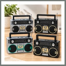 Bezos Şarjlı Bluetooth Hoparlör - Fm Radyo, Usb/tf Mp3 Çalar, Ibreli Mmbz