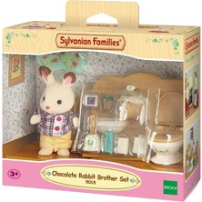 Timion 5015 Sylvanian Families Çikolata Kulaklı Tavşan Erkek ve Tuvalet Seti +3 Yaş