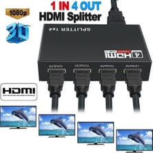4 Port HDMI Splitter Çoklu Ekran Çoklayıcı Switch 4410