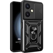 Vivo Y27 Için Kılıf Impact Resistant Siyah [Y27 ile Uyumlu Kılıf - Siyah]