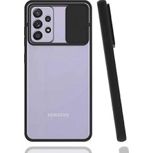 Galaxy Ile Uyumlu A72 Kılıf Lensi Kapak, Siyah