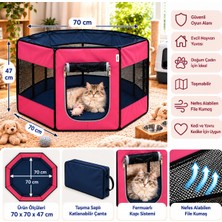 Missidea Pawingo Pembe Kedi ve Köpek Doğum Çadırı Katlanabilir Pet Oyun Alanı ve Yuvası