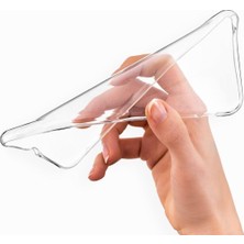 iPhone 6 6s ile Uyumlu Kılıf Kapak 0.2 mm Şeffaf Silikon + Temperli Kırılmaz Cam Ekran Koruyucu