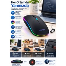Str Store Ofis Ev Okul Kullanımına Uygun Şarjlı Kablosuz Mouse