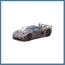 Bezos 1/64 Model Araç Agera Rs Black Carbon Fiber / Red Accents Btkfz