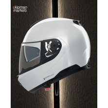 Nolan N100-6 Çene Açılır Motosiklet Kaskı Classico 305 Beyaz
