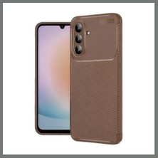 Bezos Samsung Galaxy S26 Fe Uyumlu Auto Focus Karbon Kapak - Kahverengi Mmbz