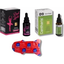 Timion Caas Pink Lady Bayan Damla 30 ml + Cantharis D9 Bayan Damla 30 ml + Erkeklere Özel 6’lı Hediye