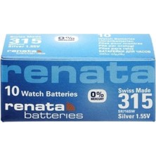 Marsilyan™- Renata 315 SR716SW 1.55V Alkalin Saat Pili 10 Adet