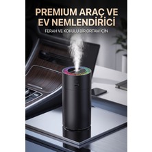Freedoom Style LED Işıklı Ultrasonik Soğuk Buhar Nemlendirici Usb-C Şarjlı Mini Hava Nemlendirici Aromaterapi Özellikli 8 ml Araç Içi Koku