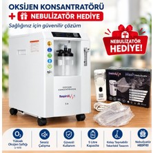 Respirox JLO-590I Oksijen Konsantratorü 5 Lt +Şarjlı Nebülizatör Hediye