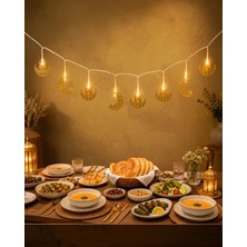 Timion LED Işık Minareli Hilal Gold Metal Gövde