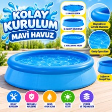 Timion 28106 Kolay Kurulum Mavi Renkli Havuz
