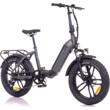 Corelli Tıgres Rım 20 Jant 41 Kadro Mekanik Disk Folding Bike Elektrikli Bisiklet Gri