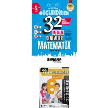 Ankara Yayıncılık Ankara Yayınları 2027 - 5. Sınıf Matematik 32 Haftalık Denemeler + 8. Sınıf Lgs Fen Bilimleri 25 Deneme