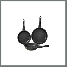 Bezos Redchef 20-24-28CM 3lu Dokum Tava Set Mmbz