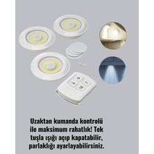 Timion Kablosuz LED Spot Lamba 3'lü Set