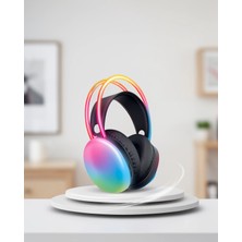 Timion Kulak Üstü Bluetooth Kulaklık Rgb Işıklı