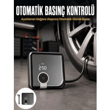 Timion Kompakt Tasarımlı LED Işıklı Taşınabilir Diyafram Tip Kompresör Yeni Nesil