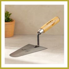 Bezos Çelik Sıva Mala 18 cm Ahşap Saplı Bcks