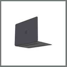 Bezos Macbook Pro 13 2021 Macbook Buzlu Kapak - Füme Mmbz