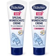 Bübchen Sos Spezial Pişik ve Bariyer Bakım Kremi 2 x 75 ml - Papatya ve Morina Yağlı