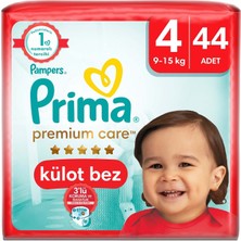 Prima Külot Bebek Bezi Premium Care 4 Numara 44'lü 9-15 kg