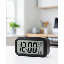 Timion Dijital Masa Saati Termometreli LED Ekranlı