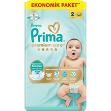 Prima Bebek Bezi Premium Care 2 Beden 60'lı 4-8 kg Ekonomik Paket - 3 Adet