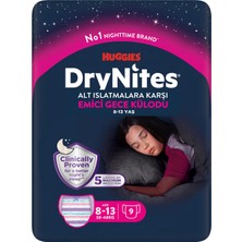 Huggies Drynites Gece Külodu Kız 8-13 Yaş 9'lu - 5 Adet