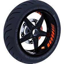 Gp Racing Alev Turuncusu Iç Jant Şeridi Sticker