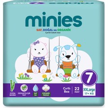 Minies Bebek Bezi Xxlarge 7 Beden 17+Kg 22 Adet - 5 Adet